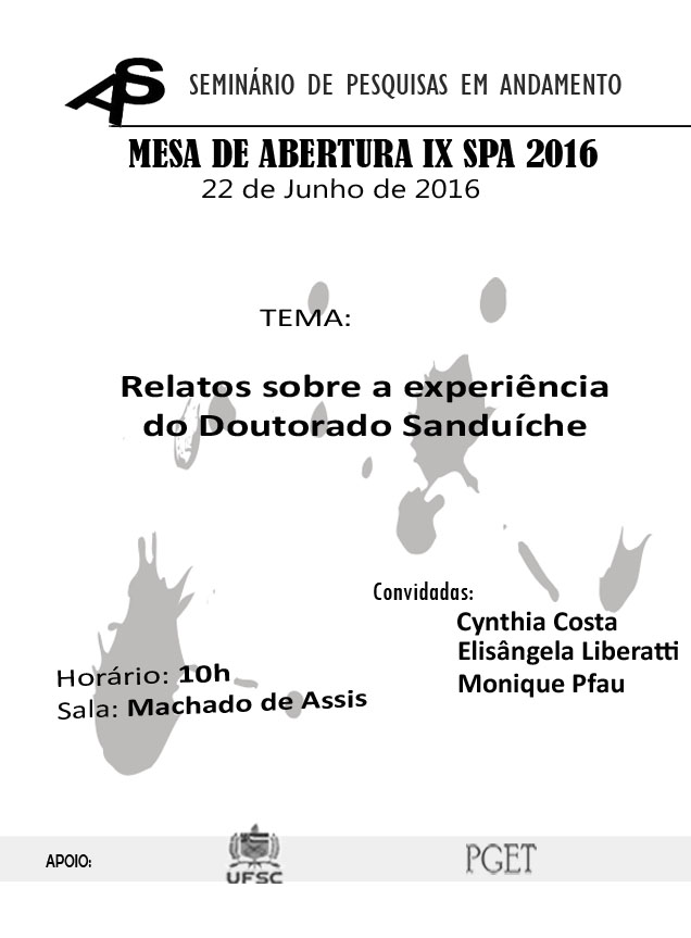 PDF) ANAIS DO IX SEMINÁRIO DE PESQUISAS EM ANDAMENTO (SPA) PGET